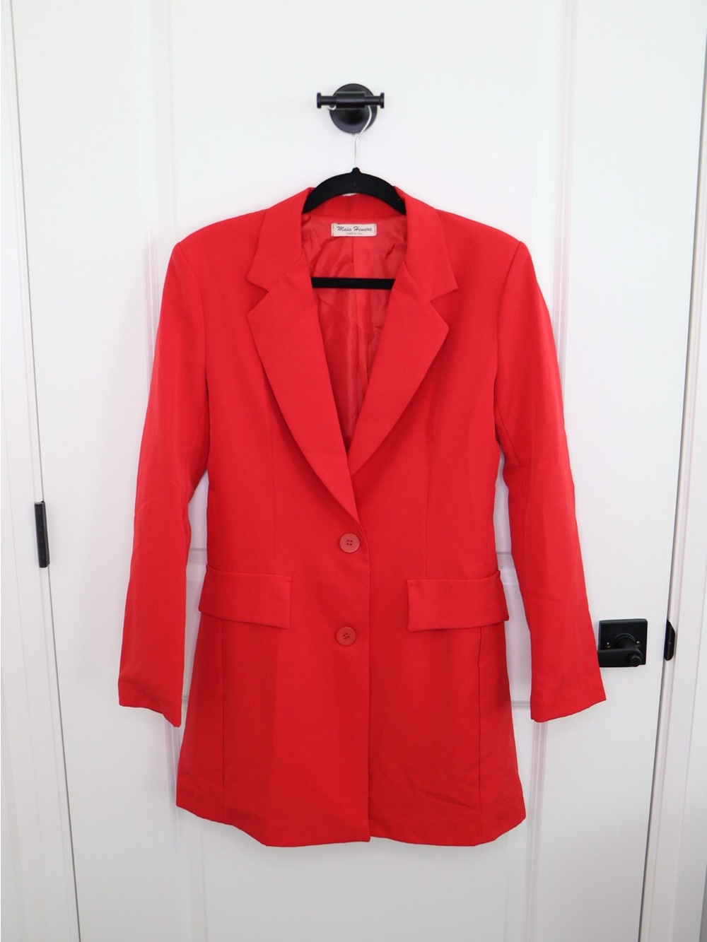 Scarlet Longline Women's Blazer by Maia Hemera